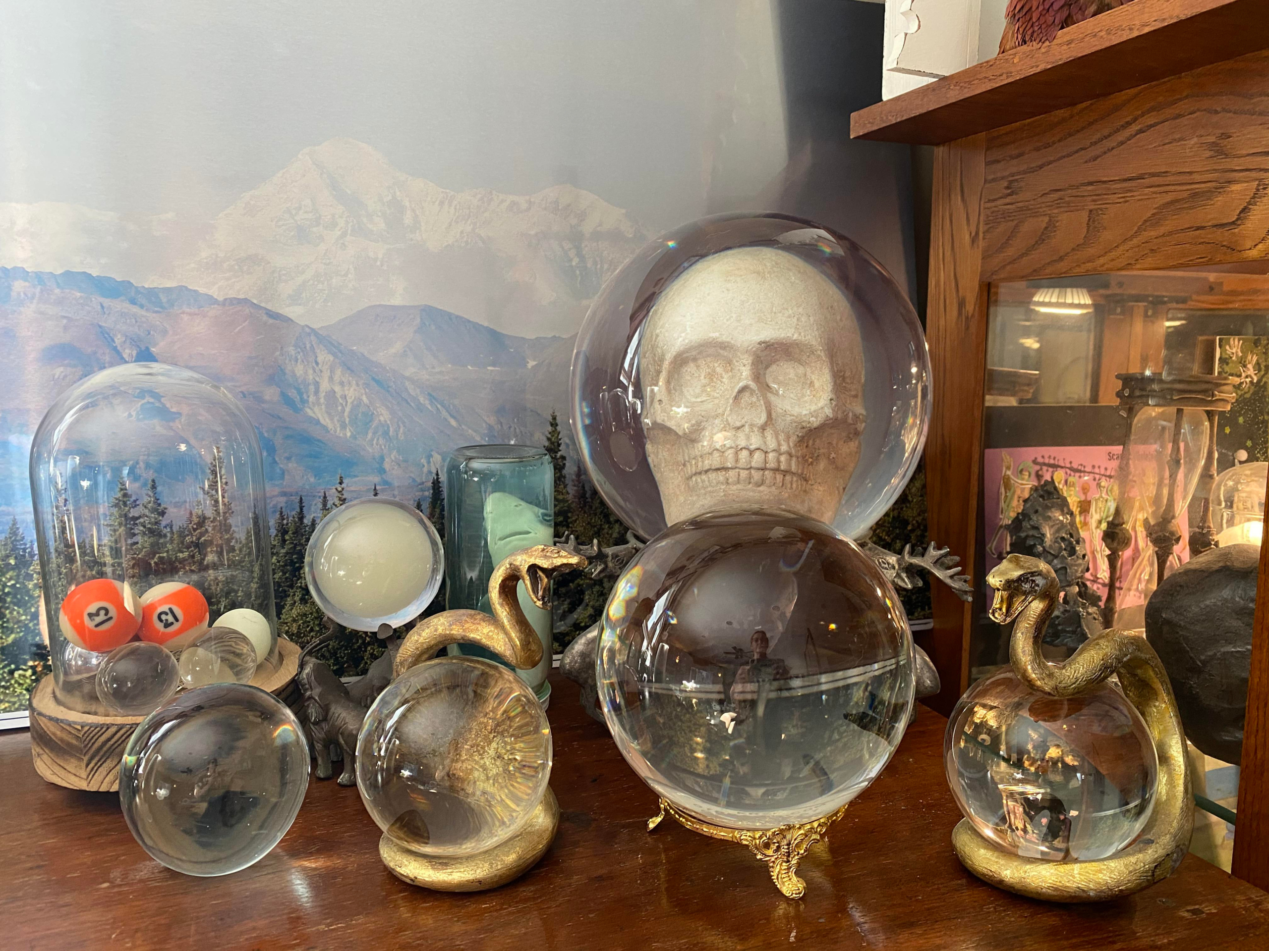 Witchy Crystal Ball Display